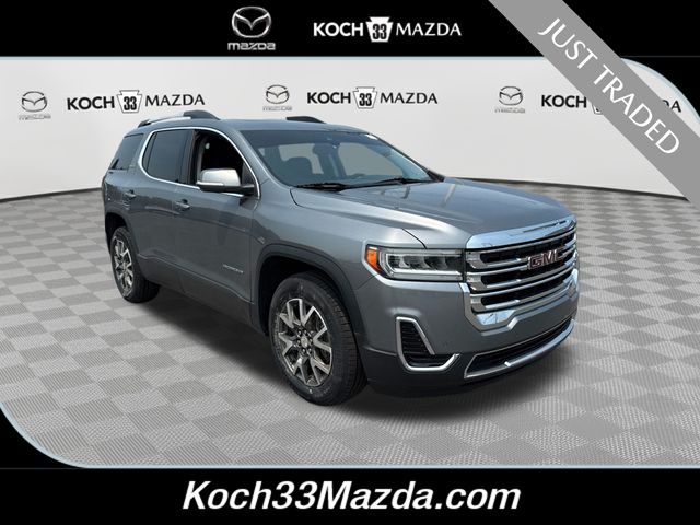 Gray (Satin Steel Metallic) 2021 GMC Acadia SUV / Crossover Four-Wheel Drive 9-Speed Automatic