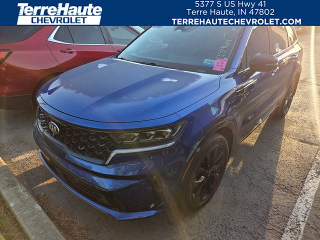 Sapphire Blue 2021 Kia Sorento SX Prestige FWD SUV / Crossover Front-Wheel Drive 8-Speed Dual Clutch