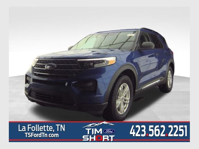 Blue Metallic 2022 Ford Explorer XLT AWD SUV / Crossover All-Wheel Drive Automatic