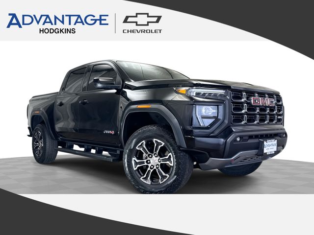 Onyx Black 2023 GMC Canyon AT4 Crew Cab 4WD Pickup Truck Four-Wheel Drive Automatic