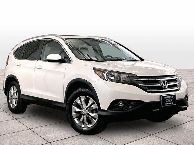 2014 Honda CR-V EX-L White at Phil Fitts Ford