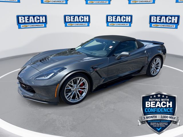 Gray Metallic 2017 Chevrolet Corvette Convertible Rear-Wheel Drive 7-Speed Manual