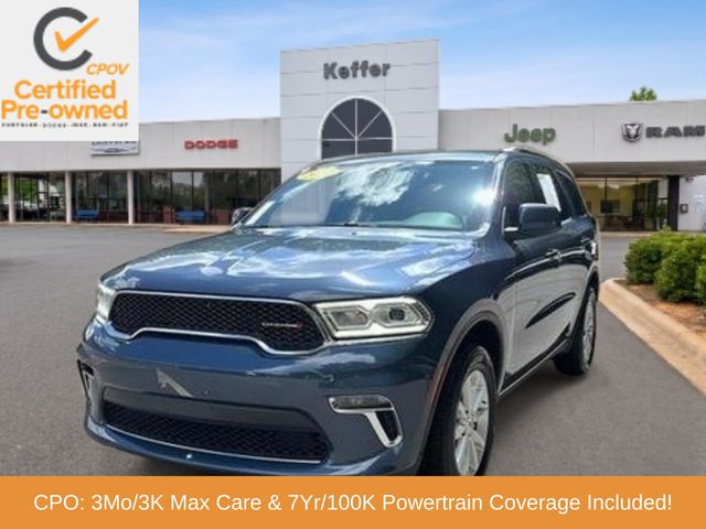 Reactor Blue Pearlcoat 2021 Dodge Durango SXT Plus AWD SUV / Crossover All-Wheel Drive 8-Speed Automatic