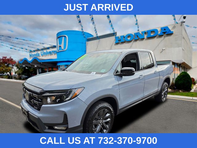 Gray 2024 Honda Ridgeline Pickup Truck All-Wheel Drive 9-Speed Automatic