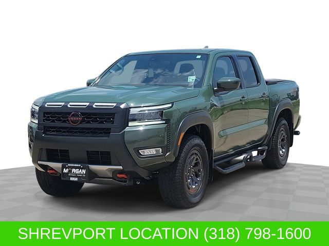 Tactical Green Metallic 2025 Nissan Frontier PRO-4X Crew Cab 4WD Pickup Truck Four-Wheel Drive 9-Speed Automatic Overdrive