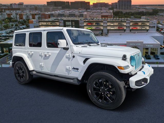 Bright White Clearcoat 2021 Jeep Wrangler 4xe SUV / Crossover Four-Wheel Drive 8-Speed Automatic