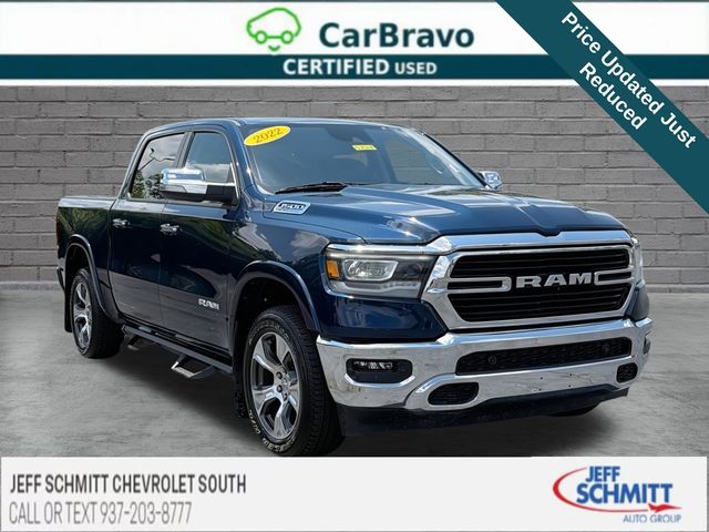 Patriot Blue Pearlcoat 2022 RAM 1500 Pickup Truck Four-Wheel Drive Automatic