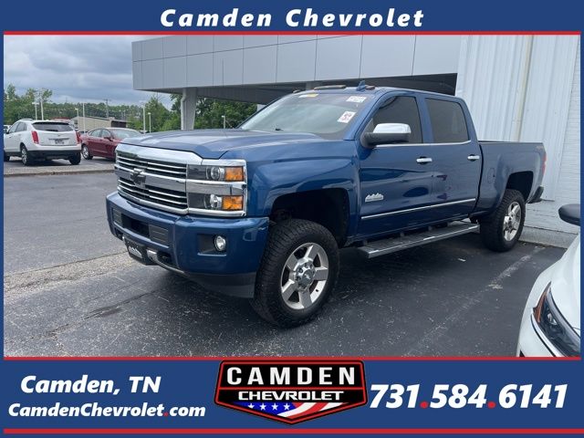Deep Ocean Blue Metallic 2017 Chevrolet Silverado 2500HD High Country Crew Cab 4WD Pickup Truck Four-Wheel Drive 6-Speed Automatic Overdrive