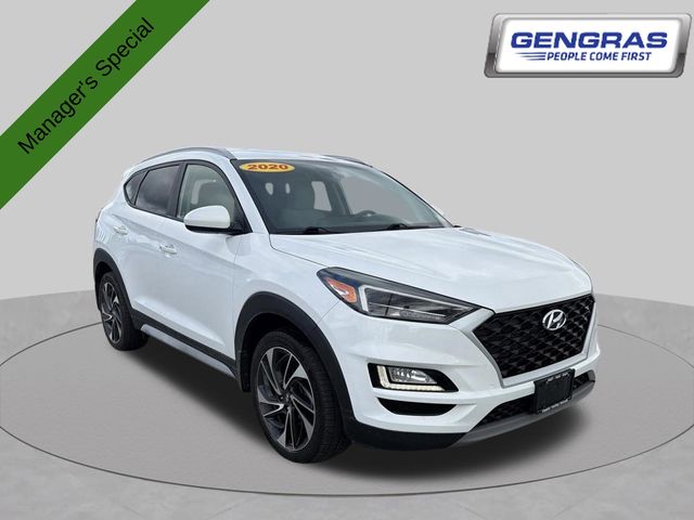 Winter White 2020 Hyundai Tucson SUV / Crossover All-Wheel Drive 6-Speed Automatic