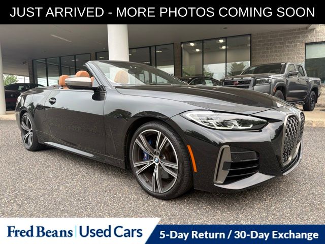 Black Sapphire Metallic 2023 BMW 4 Series Convertible Rear-Wheel Drive 8-Speed Automatic