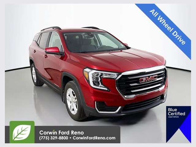 Volcanic Red Tintcoat 2023 GMC Terrain SUV / Crossover All-Wheel Drive 9-Speed Automatic