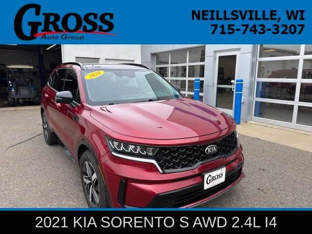 Passion Red Tintcoat 2021 Kia Sorento SUV / Crossover Front-Wheel Drive 8-Speed Automatic