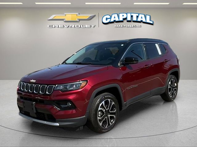 Velvet Red Pearlcoat 2022 Jeep Compass Limited 4WD SUV / Crossover Four-Wheel Drive 9-Speed Automatic