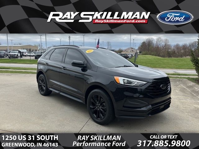 Black Metallic 2023 Ford Edge SE AWD SUV / Crossover All-Wheel Drive 8-Speed Automatic
