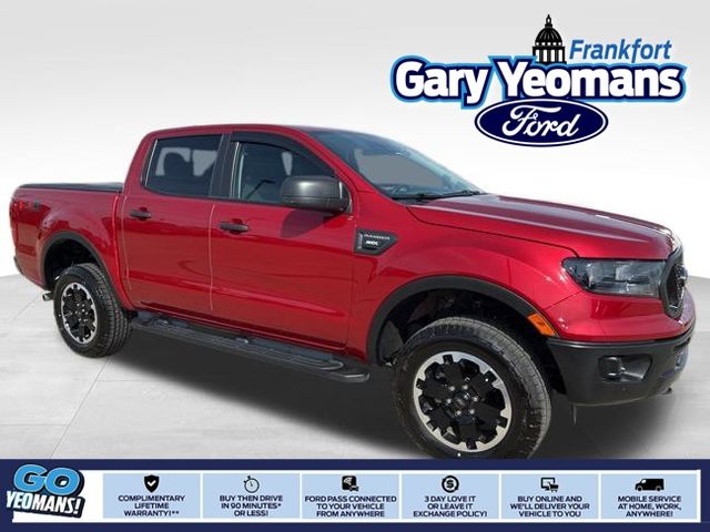 Rapid Red Metallic Tinted Clearcoat 2021 Ford Ranger XL SuperCrew 4WD Pickup Truck Four-Wheel Drive Automatic