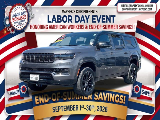 Baltic Gray Metallic Clearcoat 2024 Jeep Grand Wagoneer L SUV / Crossover Four-Wheel Drive 8-Speed Automatic