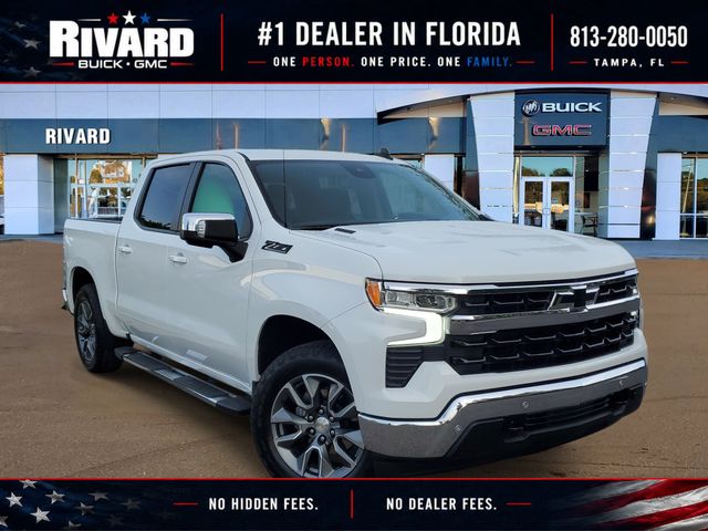 Summit White 2024 Chevrolet Silverado 1500 Pickup Truck Four-Wheel Drive Automatic