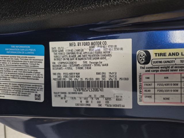 Used 2012 Ford Mustang Shelby GT500 2D Coupe