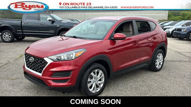 Red Crimson 2021 Hyundai Tucson SUV / Crossover All-Wheel Drive 6-Speed Automatic