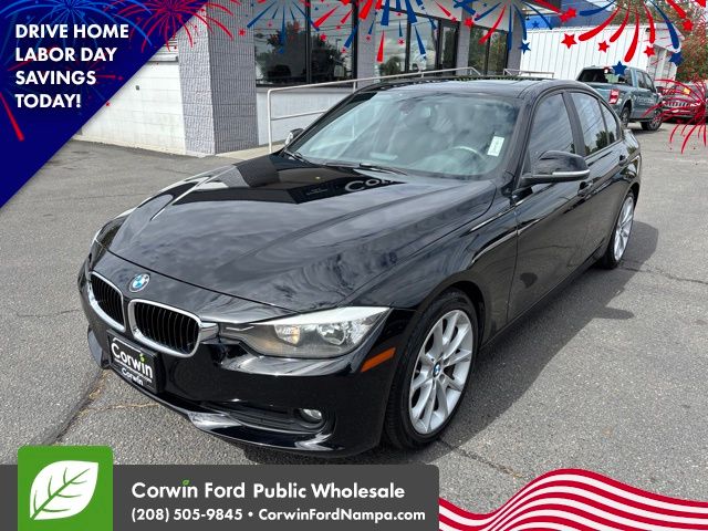 Jet Black 2014 BMW 3 Series Sedan Rear-Wheel Drive 8-Speed Automatic