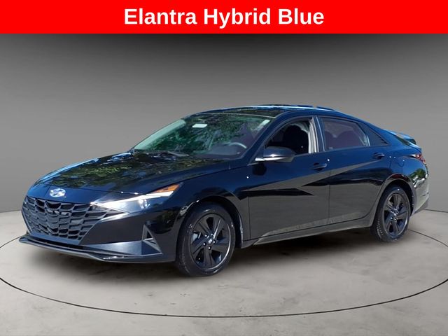 Phantom Black 2022 Hyundai Elantra Hybrid Sedan Front-Wheel Drive 6-Speed Dual Clutch