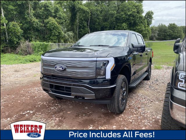 Agate Black Metallic 2025 Ford F-150 Lightning Lariat SuperCrew AWD Pickup Truck All-Wheel Drive Automatic