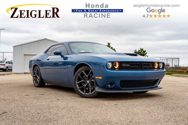 Blue (Frostbite) 2020 Dodge Challenger R/T RWD Coupe Rear-Wheel Drive 8-Speed Automatic