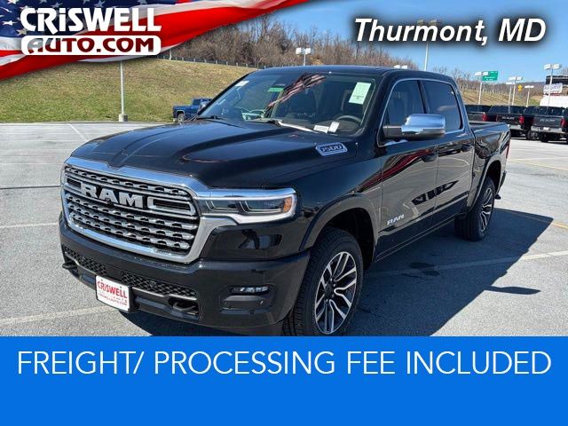 Diamond Black 2026 RAM 1500 Limited Crew Cab 4WD Pickup Truck Four-Wheel Drive 8-Speed Automatic