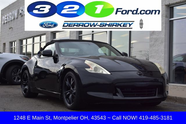 Gray (Magnetic Black Metallic) 2010 Nissan 370Z Touring Roadster Convertible Rear-Wheel Drive 7-Speed Automatic