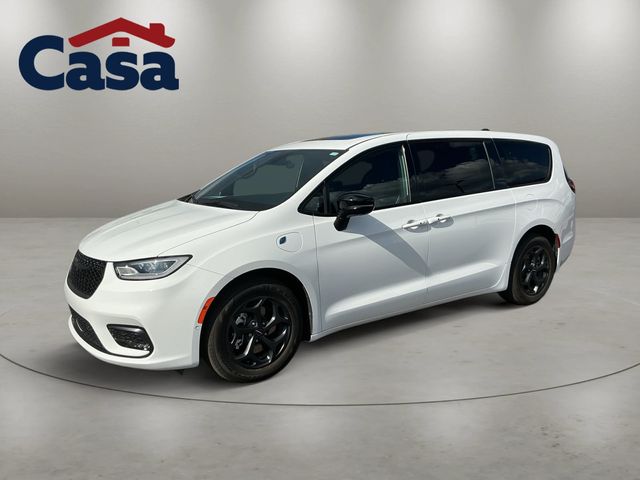 Bright White Clearcoat 2023 Chrysler Pacifica Hybrid Minivan Front-Wheel Drive Continuously Variable Transmission
