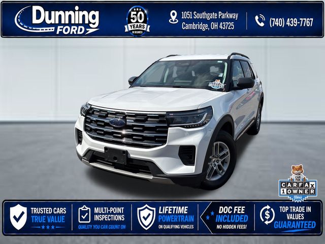 Oxford White 2025 Ford Explorer SUV / Crossover All-Wheel Drive Automatic