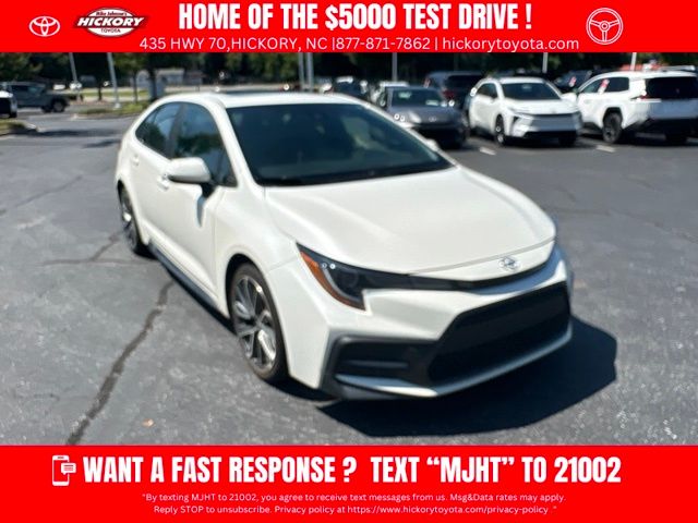 White (Blizzard Pearl) 2020 Toyota Corolla Sedan Front-Wheel Drive Continuously Variable Transmission