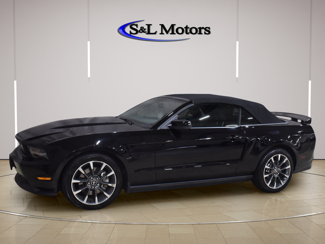Black 2011 Ford Mustang Convertible Rear-Wheel Drive 6-Speed Automatic