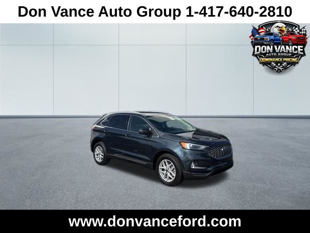 Stone Blue Metallic 2023 Ford Edge SEL AWD SUV / Crossover All-Wheel Drive 8-Speed Automatic
