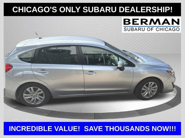 Ice Silver Metallic 2016 Subaru Impreza 2.0i Premium Hatchback Hatchback All-Wheel Drive Continuously Variable Transmission
