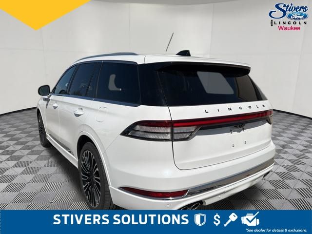 2025 White Metallic Lincoln Aviator Black Label AWD SUV