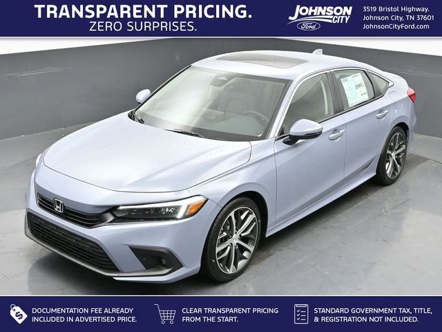 Sonic Gray Pearl 2024 Honda Civic Sedan Front-Wheel Drive Continuously Variable Transmission