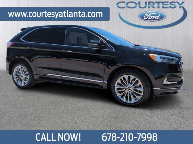 Agate Black Metallic 2024 Ford Edge Titanium AWD SUV / Crossover All-Wheel Drive 8-Speed Automatic