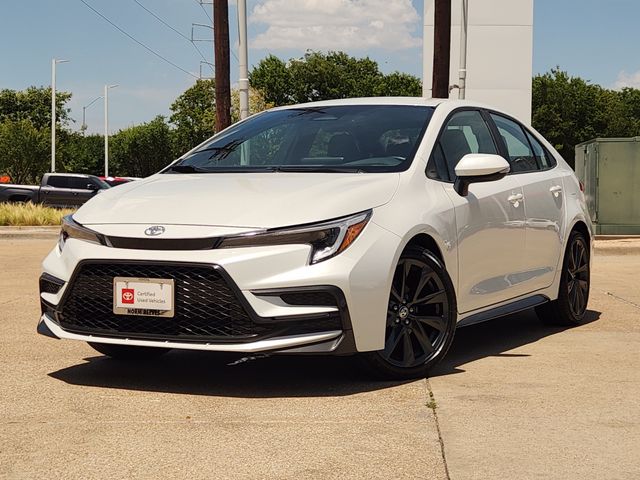 Pearl 2025 Toyota Corolla Sedan Front-Wheel Drive Continuously Variable Transmission