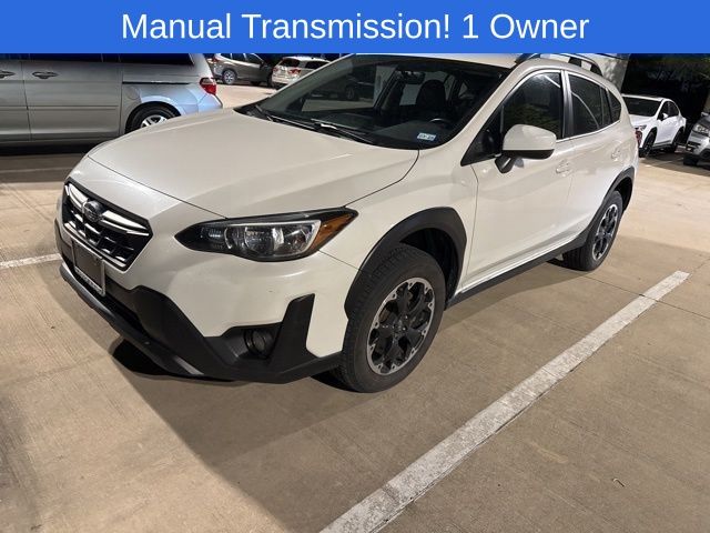 Crystal White Pearl 2023 Subaru Crosstrek Premium AWD SUV / Crossover All-Wheel Drive 6-Speed Manual