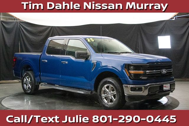 Blue Metallic 2025 Ford F-150 Pickup Truck Four-Wheel Drive Automatic