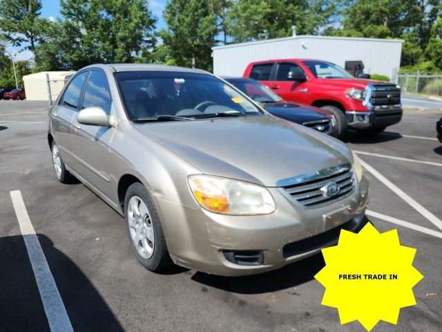 Brown (Sand Beige) 2007 Kia Spectra Sedan Front-Wheel Drive 4-Speed Automatic Overdrive
