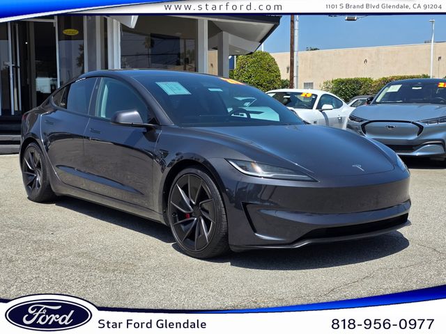 Gray 2024 Tesla Model 3 Performance AWD Sedan All-Wheel Drive 1-Speed Automatic