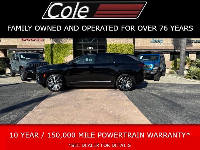 Diamond Black Crystal Pearlcoat 2025 Jeep Wagoneer S SUV / Crossover Four-Wheel Drive 1-Speed Automatic