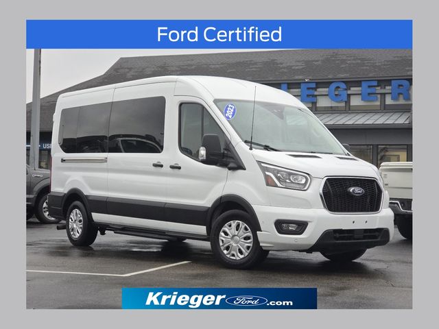 Oxford White 2023 Ford Transit Passenger Van Rear-Wheel Drive