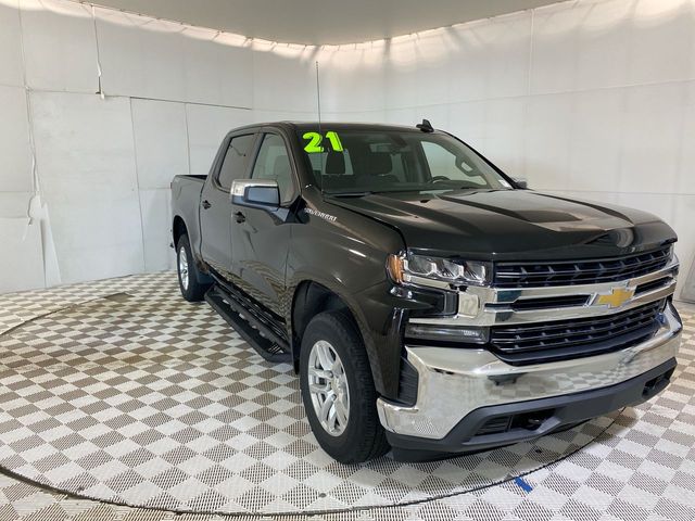 Black 2021 Chevrolet Silverado 1500 LT Crew Cab 4WD Pickup Truck Four-Wheel Drive 8-Speed Automatic
