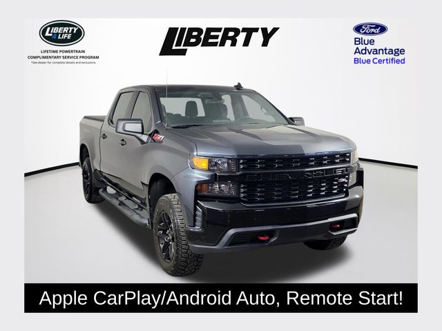 Shadow Gray Metallic 2021 Chevrolet Silverado 1500 Pickup Truck Four-Wheel Drive Automatic