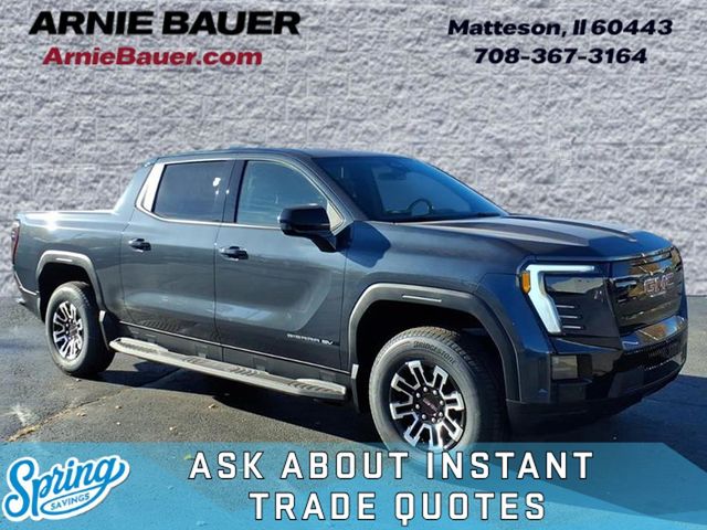 Deep Ocean Metallic 2026 GMC Sierra EV Elevation Crew Cab (Extended Range) e4WD Pickup Truck All-Wheel Drive 1-Speed Automatic