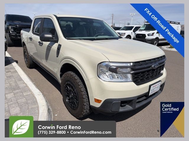 Brown (Beige) 2024 Ford Maverick XLT SuperCrew AWD Pickup Truck All-Wheel Drive 8-Speed Automatic