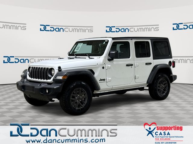 Bright White Clearcoat 2025 Jeep Wrangler Sport S 4-Door 4WD SUV / Crossover Four-Wheel Drive 8-Speed Automatic